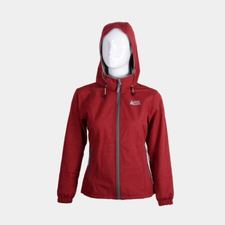 Navigate Women Bonded Polar Jacket - Dark Red