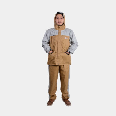 Navigate Raincoat Set - Grey/Brown