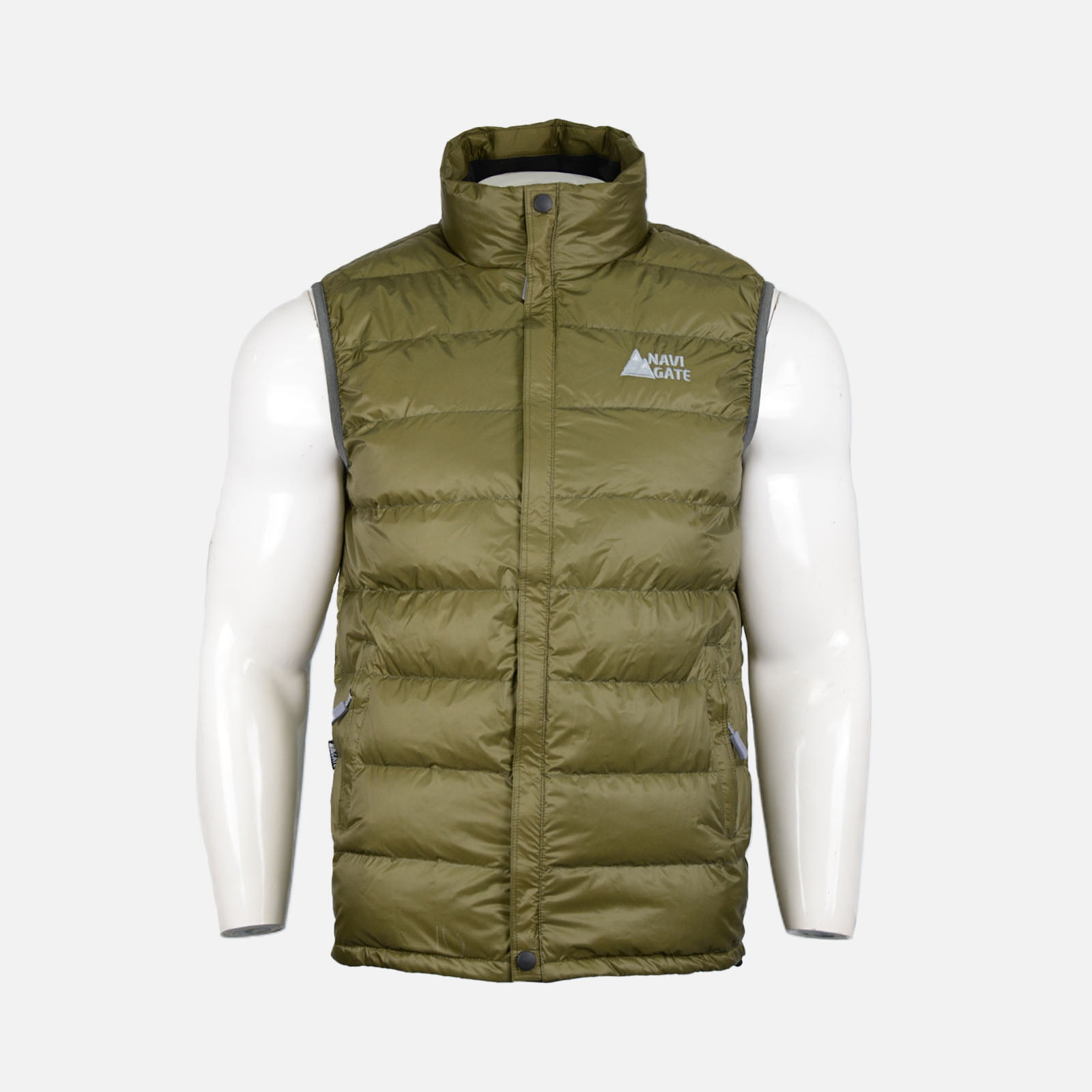 Navigate Half Down Jacket - Leafy Green